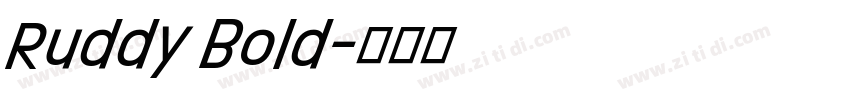 Ruddy Bold字体转换